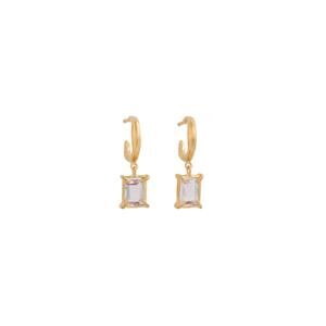 CHAN LUU Tabby Hoop Earrings Amethyst